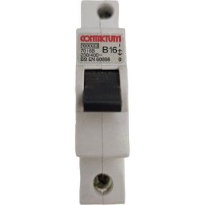 CONTACTUM 16A B CURVE 10kA SP MCB 7016B