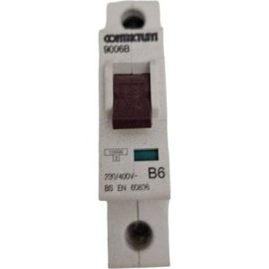 CONTACTUM 6A B TYPE 10KA MCB BLACK 9006B