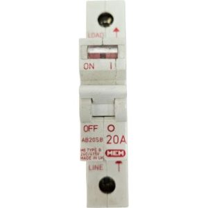 MEM 2HMCB AB20SB 20A B CURVE SP MCB