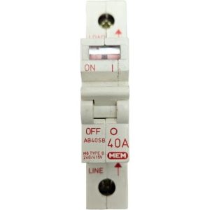 MEM 2HMCB AB40SB 40A B CURVE SP MCB