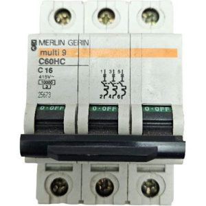 MERLIN GERIN 16A C TYPE 10KA TRIPLE POLE MCB 25673