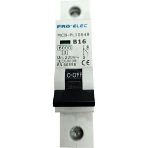 PRO-ELEC 16A B TYPE 6KA MCB MCB-PL10648