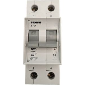 SIEMENS 100A DOUBLE POLE MAIN SWITCH 5TE7