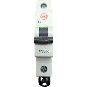WYLEX NSB06 6A NSB BLACK CLIP MCB